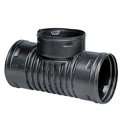 Advanced Drainage Systems Advance Drainage Systems 6 in. Snap X 6 in. D Snap Polyethylene 12 in. Tee 1 pk 0626AA